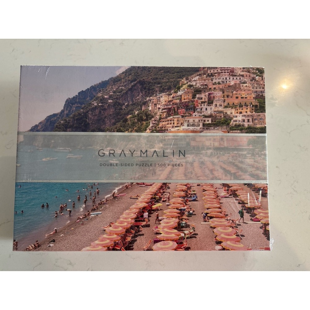 Gray Malin Double Sided 500 Piece Puzzle Italian Coast Positano Capri Galison